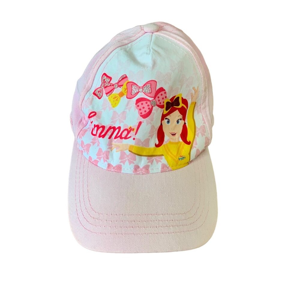 EMMA WIGGLE The Wiggles Baseball Cap Girls 1-3 2T Yellow Wiggle Pink Toddler Hat